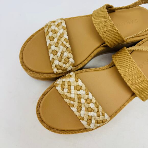 Rothy’s Woven Strap Platform Sandals Women’s Size 8 Coastal Eco-Friendly Comfort - Picture 2 of 13